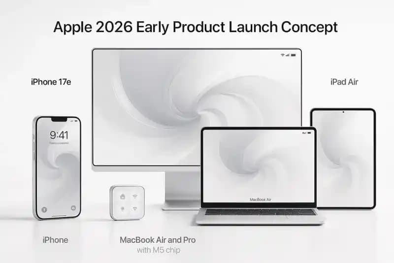 Apple'ın 2026 Yılı Ürün Lansmanları: iPhone, iPad, MacBook ve Yeni Teknolojiler