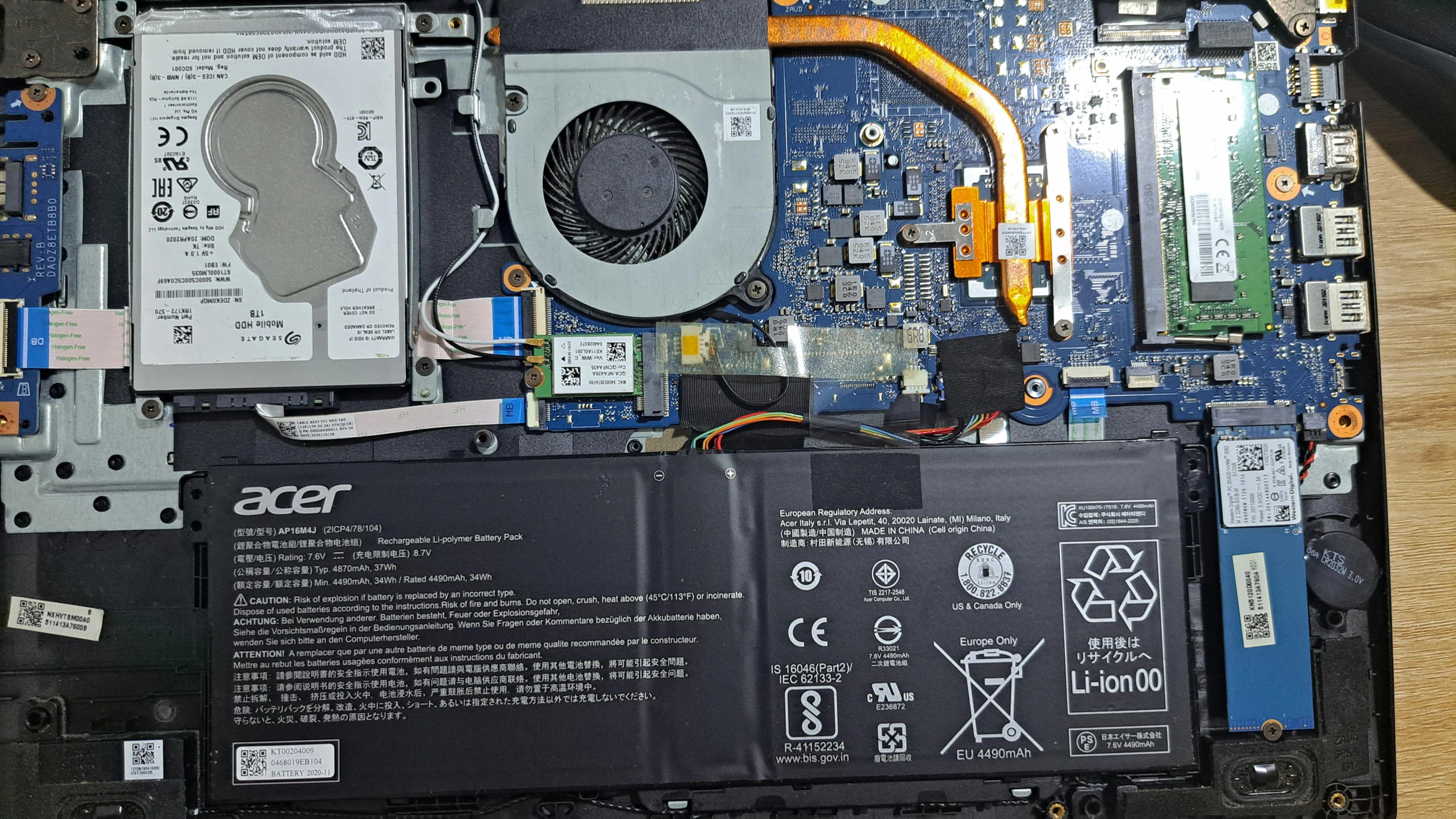 Laptop İç Donanımında RAM, Pil ve HDD Yerleşimi ile İlgili Kritik Kontroller