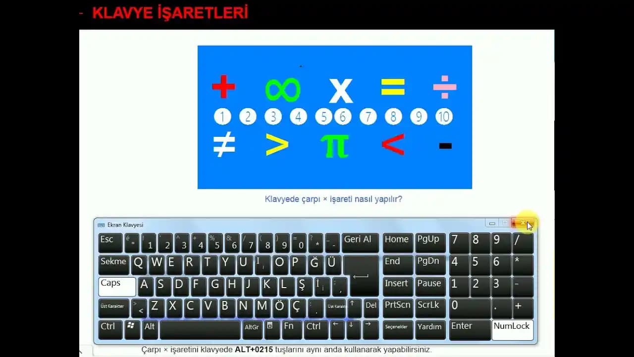 Klavyede Çarpı İşareti Nasıl Yazılır? Windows, Mac ve Mobil Cihazlar İçin Rehber