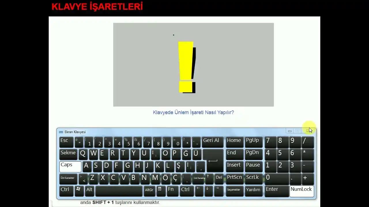Ünlem Klavye: Dijital Dünyada Ünlem İşaretinin Kullanımı ve Teknik Detayları
