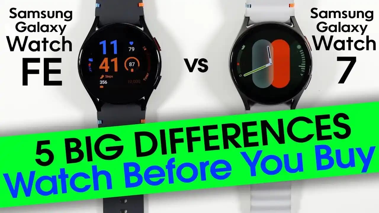 Watch FE ve Watch 7: Akıllı Saatlerde Tasarım, Performans ve Sağlık Özellikleri Karşılaştırması