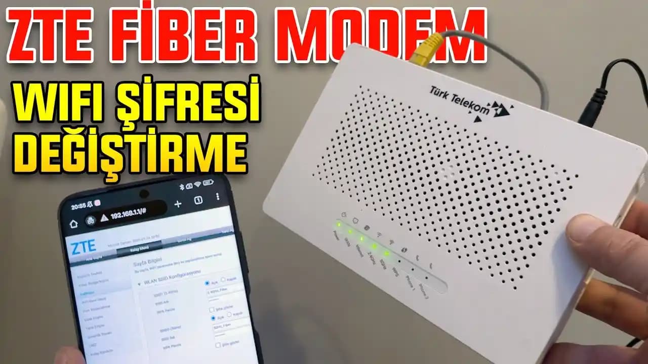 ZTE Modem Şifresi Nasıl Bulunur, Değiştirilir ve Güvenlik Sağlanır