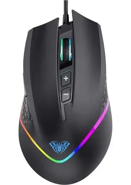 Aula F805 Chroma Backlight Kablolu Gaming Optik Mouse ile Üstün Oyun Performansı ve Konfor