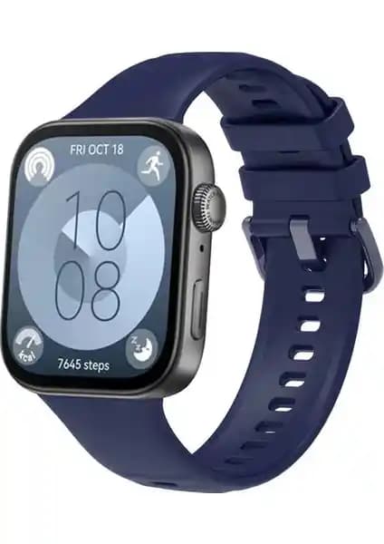 Fibaks Huawei Watch Fit 3, 4 ve 4 Pro Uyumlu A+ Kalite Silikon Kordon Kayış