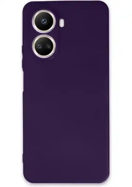 HappyCase Huawei Nova 10 SE için Mürdüm Renkli Esnek Silikon Kılıf Koruma