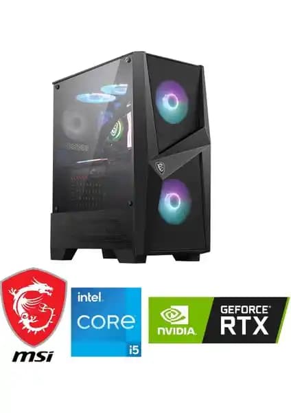 MSI Gaming PC DDR5, 14. Nesil i5-14400F ve RTX 4060 ile Yüksek Performanslı Oyun Bilgisayarı