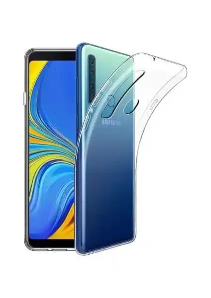 Samsung Galaxy A9 2018 için İnce ve Şeffaf Wowacs Süper Silikon Kılıf Koruması