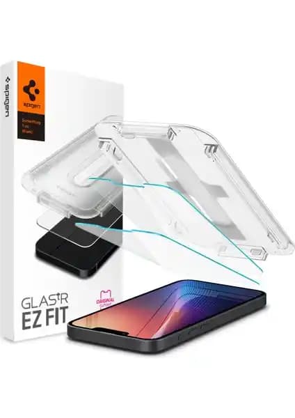 Spigen GLAS.tR EZ Fit Cam Ekran Koruyucu ile iPhone 14, 13 ve 16e Modelleri İçin Üstün Koruma