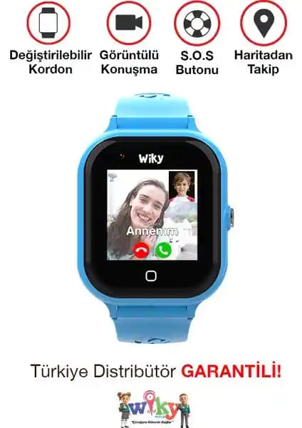 Wiky Watch 4s Mavi Görüntülü Akıllı Çocuk Saati: Güvenlik ve İletişimde Yeni Nesil Çözüm