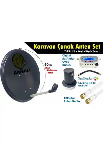 Antenci 40CM Karavan Çanak Anten Seti ve Dijital Uydu Bulucu İncelemesi