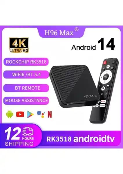 H96Max RK3518 4K Android 14.0 TV Kutusu ile Ev Eğlencesinde Yeni Dönem Başlıyor