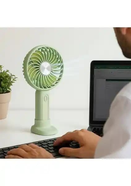 Hangora Buffer El Fanı: USB Şarjlı, 3 Hız Ayarlı, Taşınabilir Masaüstü ve Çanta Tipi Fan