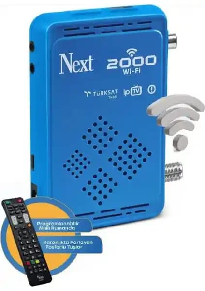 Next 2000 WI-FI S Dahili ve Çanaksız Full HD Uydu Alıcısı Türkiye Pazarına Uygun