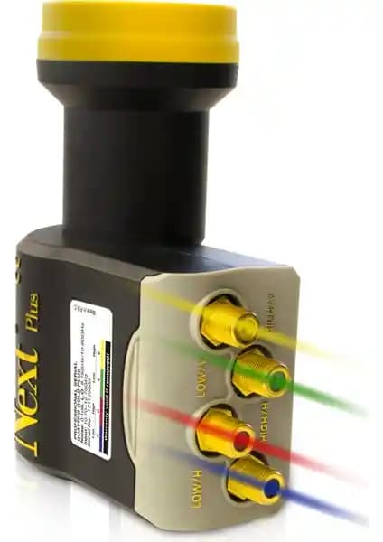 Next Gold Plus 0,1dB Quattro Merkezi Sistem LNB yüksek performans ve dayanıklılık sağlayan model