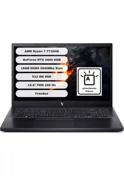 Acer Nitro V15 ANV15-41: Güçlü Donanım ve Taşınabilirlik Sunan Oyun ve Çalışma Dizüstü Bilgisayarı