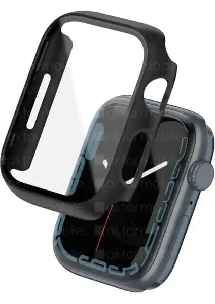 AktarMobile Apple Watch 9 45 mm için Tam Koruma ve Estetik Uyum Sağlayan Set