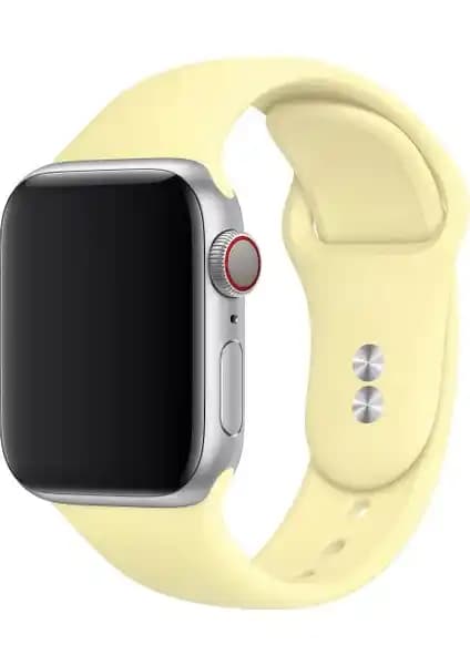 Apple Watch 38 mm ve 40 mm Silikon Kayışlar Dayanıklı ve Renkli Tasarım