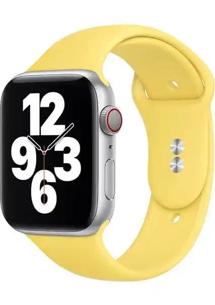 Apple Watch için HappyCase Silikon Kordonu 44 mm Uyumlu ve Dayanıklı Tasarım