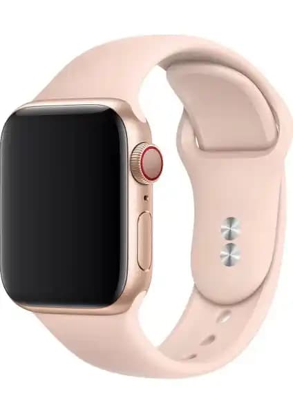 Apple Watch İçin Kum Pembe Silikon Kayış: Estetik ve Konfor Sunan Uyumlu Aksesuar