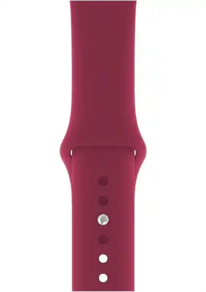 Apple Watch Seri 1-8 ve SE için Silikon Kordon Kayış Bileklikleri 38mm-41mm Uyumlu