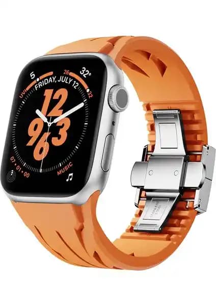 Apple Watch Ultra 49MM İçin KRD-127 Metal Tokalı Silikon Kayış İncelemesi ve Özellikleri