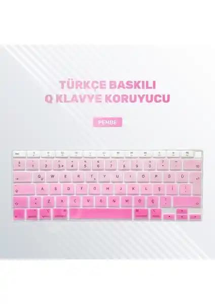 Conocer Furenfa Macbook Air 2020 13 İnç Uyumlu Şeffaf Silikon Klavye Koruyucu Kılıfı