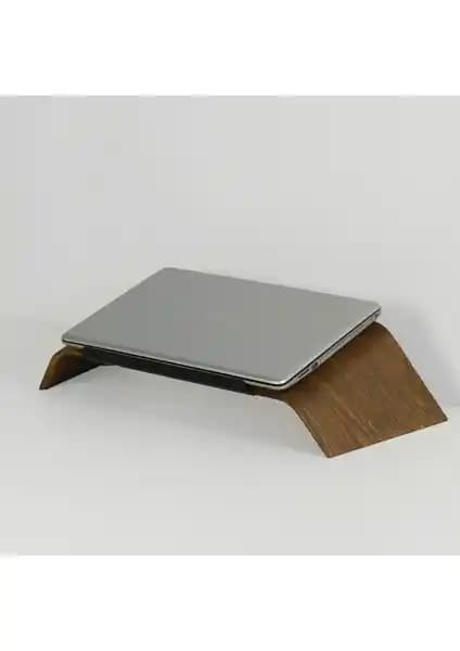 Fagus Wood Doğal Ahşap Laptop Standı ve Yükseltici Apple Uyumlu Ergonomik Tasarım