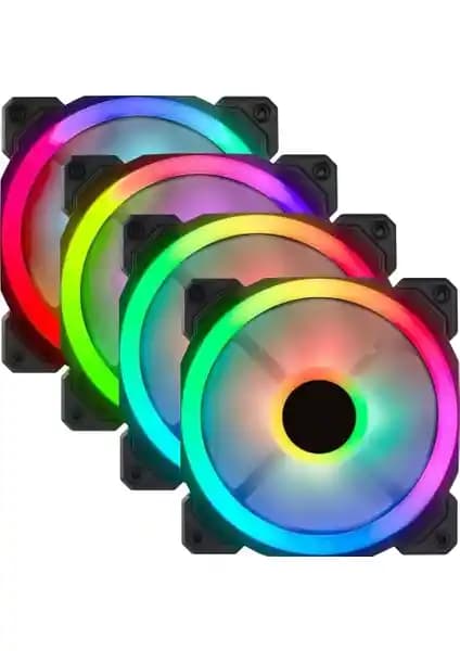 Gametech 7r Pro Seri Renkli LED'li Sessiz Kasa Fanı 120mm Performans ve Estetik Birlikteliği