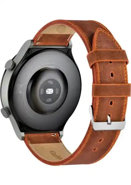 Hakiki Deri Huawei Watch GT Serisi İçin Şık ve Dayanıklı Kordon Alternatifi