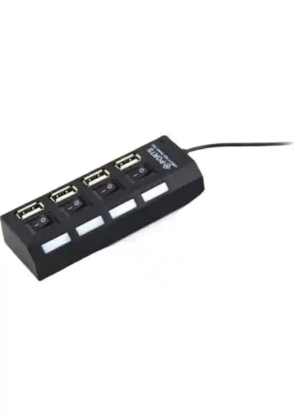 Hi-Speed 4 Port USB 2.0 Hub Çoğaltıcı: Çoklu Cihaz Bağlantısı ve Kullanım Özellikleri