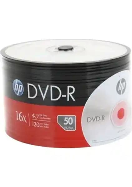 HP DVD-R 4,7GB 120DK 16X 50'li Şişirilmiş Paket Veri Yedekleme Diskleri