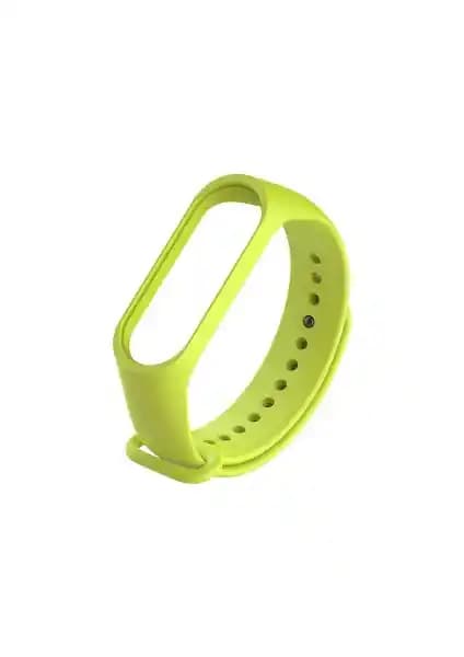 Kyver Xiaomi Mi Band 3 ve Mi Band 4 Uyumlu Fıstık Yeşili Silikon Kordon Kayışlar