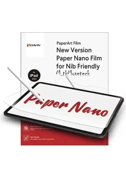 M.TK Moveteck Paper Like Ekran Koruyucu iPad Pro 11 İnç 2024 Uyumlu yüksek kaliteli tasarım