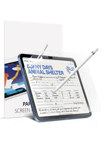 M.TK Moveteck Paperfeel Ekran Koruyucu iPad 10. Nesil İçin Doğal Kağıt Hissiyatı Sağlar