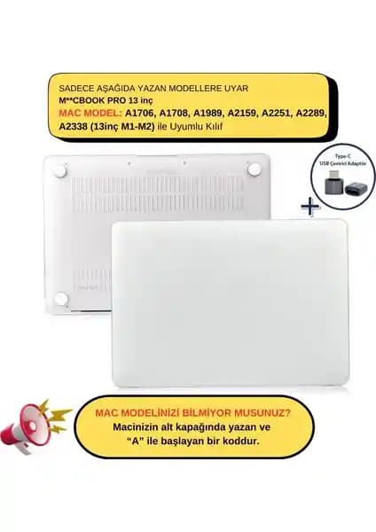 McStorey MacBook Pro 13 İnç Kılıfı Güçlü ve Estetik Koruma Sağlayan Tasarım