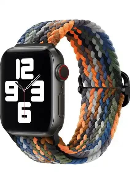 MobaxAksesuar Apple Watch 10 42mm örgü tokalı şık ve fonksiyonel saat kayışı