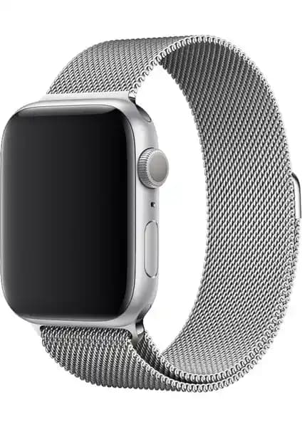 Mobilite Milano Loop Çelik Örme Apple Watch Kordonu 42-49 mm uyumlu şık tasarım