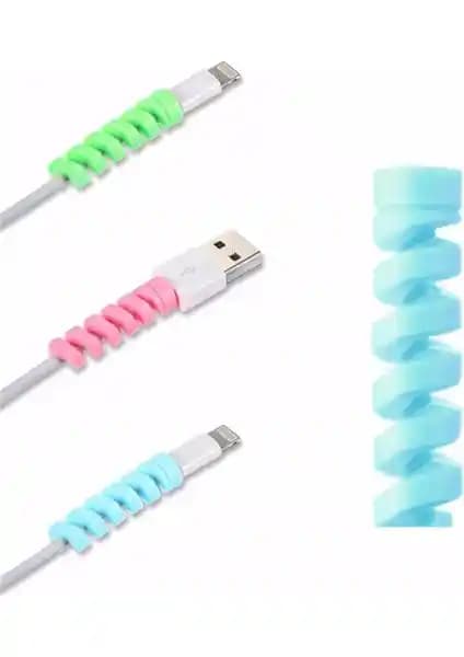 Murat Home 4'lü Silikon Spiral Kablo Koruyucu: Dayanıklı ve Uyumlu Çözüm