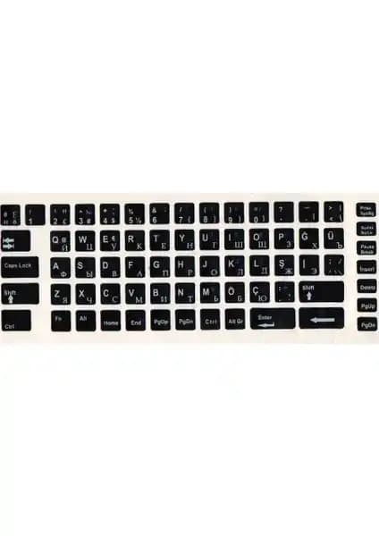 Notebook Uzman Rusça Klavye Sticker: Dayanıklı ve Kolay Uygulamalı Pratik Çözüm