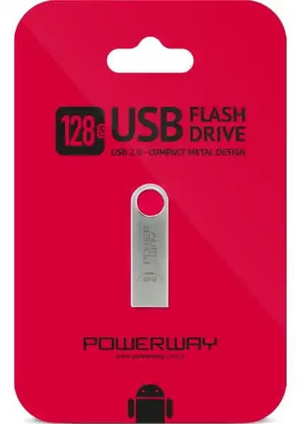 Powerway 128 GB Metal Flash Bellek: Dayanıklı ve Şık Taşınabilir Depolama Çözümü