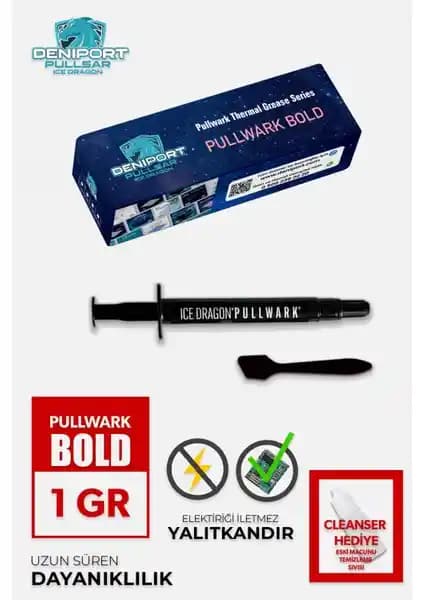 Pullsar Pullsar® Pullwark Bold 1 gr 20W/m-K Termal Macun ile Yüksek Performanslı Soğutma Çözümü