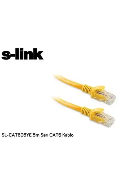 S-Link SL-CAT605YE 5M Sarı Cat6 Kablo Özellikleri ve Kullanım Alanları