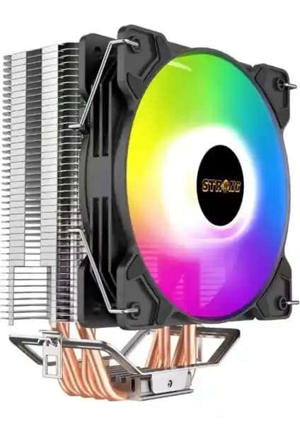 Strong M4-12XPRO 12cm Rainbow Bakır Borulu İşlemci Soğutucu Yüksek Performans ve Estetik