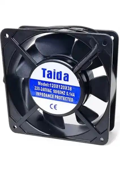 Taida 120x120x38 mm 220V AC Kare Fan: Yüksek Performanslı Soğutma Çözümü