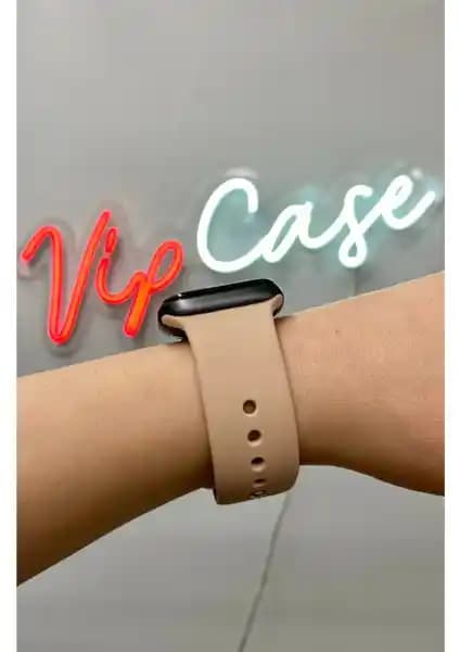 Vip Case Spor Silikon Apple Watch Kordonları 42mm-45mm Arası Modeller İçin Uygun
