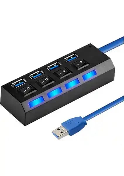 Wozlo 4 Port USB 3.0 Çoklayıcı Hub: Yüksek Performanslı ve Kullanıcı Dostu Çözüm