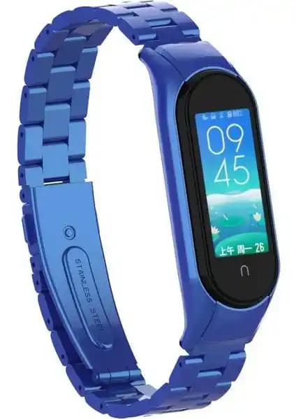 Xiaomi Mi Band 6 İçin Metal Kordon Klipsli Dayanıklı ve Şık Tasarım