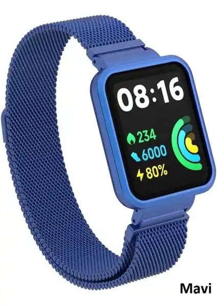 Xiaomi Redmi Watch 2 Lite için MobaxAksesuar Metal Kordon: Şık ve Kullanışlı Tasarım Özellikleri