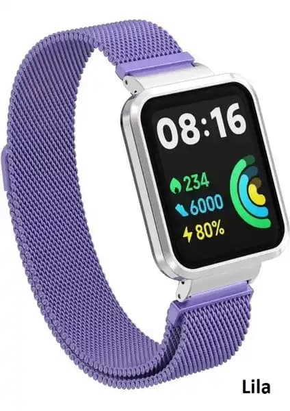 Xiaomi Redmi Watch 2 Lite için MobaxAksesuar Metal Kordon Şık ve Pratik Tasarım