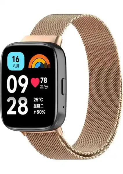 Xiaomi Redmi Watch 3 Active için Metal Kordon: Şık ve Dayanıklı Saat Aksesuarı